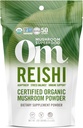 OM MUSHROOM SUPERFOOD Reishiオーガニックマッシュルームパウダー、3.5 Ounce、50サービング、アダプトゲン、ストレス&免疫サポート、スーパーフードマッシュルームサプリメント