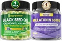 NEVISS Melatonin 60mg Gummies + Black Seed Oil Gummies