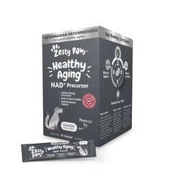 犬のためのZesty Paws NAD + Precursorサプリメント - 健康な老化と骨格筋のサポートと回復のためのニエーゲン - 脳、心臓、および細胞エネルギーサポート - ニコチンアミドリボシド - 30サチェット