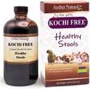 Amber NaturalZ Kochi 犬、猫、鳥、ウサギ、ギニア豚のハーブ無料サプリメント | ヘルシーな腸機能をサポート | 消化バランスの自然な援助 | 16 液体オーングラスボトル