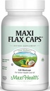 Maxi Flax Caps – Organic Flaxseed Oil, Omega 3, 6, 9 - Cold Press - Hexane Free, 700 mg – Kosher, 120 caps