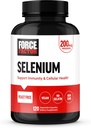 Force Factor Selenium Immune Support Supplement, Selenium 200mcg Capsules to Support Immune Defense, Immunity Supplement, Vegan, Non-GMO, 120 Capsules