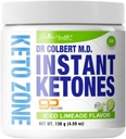 Divine Health Dr Colbert MD Instant Ketones Powder | Keto Zone Diet Bookで推奨されるLimeade Flavor | GoBHB | 外因性のBHB Ketone塩 | 4.59oz