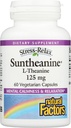 Natural Factors Stress-Relax Suntheanine L-Theanine 125 mg, Non-Drowsy Stress Support for Mental Calmness and Relaxation, 60 Capsules