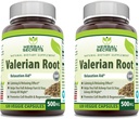 Herbal Secrets Valerian Root 500 Mg Supplement | Veggie Capsules | Non-GMO | Gluten-Free | Made in USA (2 Pack, 120 Count)