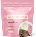 ProDough グルメ Whey Isolate 加水化プロテインパウダー シェイク ミックス - 簡単に消化酵素ブレンド、25g タンパク質/サービング、天然成分、グルテンフリー、ケトフレンドリー(ナポリタン)