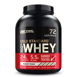 最適栄養の金の標準的な100%の乳蛋白質の粉、Rockyの道、5ポンド(包装5月Vary)