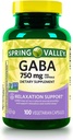 Spring Valley Gaba 750 mg Relaxation Support, 100 Capsules