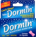 Dormin Nighttime Sleep-Aid - 72 Capsules, Pack of 6