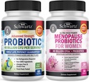 BioSchwartz Probiotic 40億CFU 60カウント+女性30カウントのための月経閉止プロバイオティクス