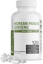 Bronson Korea Panax Ginsengはエネルギー、持久力及び活力+記憶および精神的性能、120のカプセルを支えます