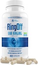 Ring Off (60 Caps) – Tinnitus Relief for Ringing Ears, Clear Tinnitus Quieting Ear Ringing Relief & Restoring Inner Peace, Ginkgo Biloba, Zinc Picolinate & More – Effective Hearing Health Support (1)