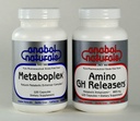 AnabolナチュラルメタGHR 積み重ね:Metaboplex 120の帽子、600のmgおよびアミノ酸GHReleasers120の帽子、800のmg