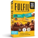 FULFIL Protein Snack Bars, 6 Chocolate Peanut and Caramel & 6 Chocolate Salted Caramel, 15g Protein, Pantry Staples, 12 Count