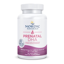 Nordic Naturals Prenatal DHA、Unflavored - 90 ソフトゲル - 830 mg Omega-3 + 400 IU ビタミンD3 - 妊娠中の赤ちゃんの脳開発をサポート&授乳 - 非GMO - 45 サービング