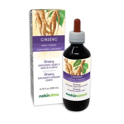 Naturalma Ginseng(Panax Ginseng)ルートアルコールフリーのチンキ - 6.76 fl oz 液体抽出物ドロップ - ハーブサプリメント - ビーガン
