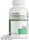 Bronson Longjack Tongkat Ali Extra Strength 250 ベジタリアンカプセル