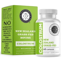 腸の高度の100%の草はニュージーランドの牛のColostrumのカプセル、草詰められた、ホルモンは放します、GMOは、最適腸の健康および免疫システム サポート、漏出ガット、IBD、500のmgのカプセル、60 CT