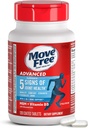 Move Free Advanced Glucosamine Chondroitin MSM + Vitamin D3 Joint Support Supplement, Supports Mobility Comfort Strength Flexibility & Bone + Immune Health - 120 Tablets (60 servings)*
