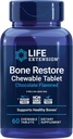 Life Extension Bone Restore Calcium Supplement Chewable Tablets, Bone Health Supplement, Calcium, Vitamin D, Minerals, Gluten Free, Non-GMO, 60 Tablets
