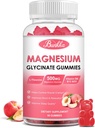 Magnesium Glycinate Gummies - Sugar Free, Magnesium Complex Potassium Supplement with Potassium, VitaminD, B6 for Calm, Sleep & Stress Relief for Adults - 60 Peach Gummies