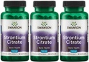 Swanson Strontium Citrate 340 mg 60 Caps (3 Pack)