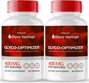 Glyco Vantage Capsules - Premium GlycoVantage Official Formula Glyco Optimizer, Supports Healthy Lifestyle - Maximum Strength All Natural Pills for Stable Levels, Glyco Vantage Reviews (2 Pack)