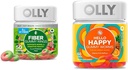 OLLY 繊維の Gummy リング、5g のプレバイオティック繊維、FOS (Fructo-oligosaccharides)、Digestive サポート及びこんにちは幸せな Gummy Worms、気分のバランス サポート、ビタミン D、サフラン、大人のChewable 補足