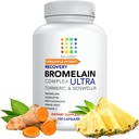 Bruizex Ultra Bromelain および Quercetin の美化の救助の補足、120 のカプセル | 洗練された皮、Trauma の回復および外科の補足 | 含んでいます Bromelain、ケルセチン、ターメリックおよびボスウェリア