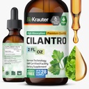 BIO KRAUTER Cilantro サプリメント - 抗酸化剤の豊富なソース - ナチュラルクレンジング&デトックスシラントロ チンキ - ビーガン、アルコールフリードロップ 2 Fl. Oz.