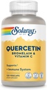 SOLARAY Quercetin with Bromelain and Vitamin C - Immune Support Supplement - Antioxidant and Heart Health Complex with Quercetin 500mg and 1235mg VIT C - Vegan, 60-Day Guarantee, 60 Serv, 120 VegCaps