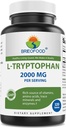 サービングごとのブリオフードL-Tryptophan 2000mg - 120のタブレット-サポート肯定的な気分及び弛緩