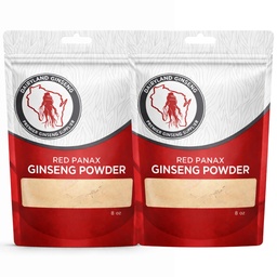 自然なジンセノシド(16 oz)が付いている赤いPanaxのGinsengの粉-サポート健康なエネルギー、Vitality、気分および多く、スムージー、コーヒーまたは飲み物のための韓国のPanaxのGinsengの根の粉(2パック)