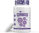 Melatonin for Sleeping for Men & Women - Sleep Melatonin w/Valerian Root Extract - Vegan Melatonin 10 Mg Capsules - Sleep Aid for Adults - Deep Sleep Supplements to Ease Jet Lag Strain