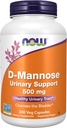 NOW Foods Supplements, D-Mannose 500 mg, Non-GMO Project Verified, Healthy Urinary Tract*, 240 Veg Capsules