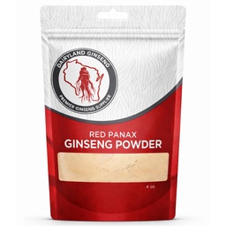 自然なGinsenosidesの赤いPanaxのGinsengの粉(4つのoz)-サポート健康なエネルギー、Vitality、気分および多く、スムージー、コーヒーまたは飲み物のための韓国のPanaxのGinsengの根の粉(1パック)