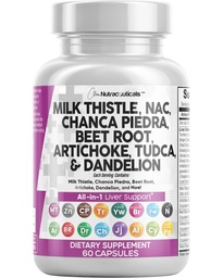 きれいなNutraceuticalsのミルクのThistle NAC Chanca PiedraのビートのルートのArtichoke Astragalus Dandelionの根 - 肝臓の清潔なDetox及び修理補足TUDCAのコリン及びジンジャー- 1Pack
