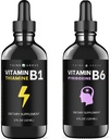 Vitamin B6 and Vitamin B1 Bundle - 2 oz Each - Liquid Drops