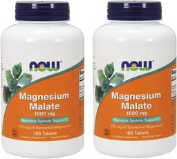 NOWのマグネシウムの無光沢1000mg、180のタブレット(2のパック)