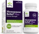 Terry Naturally Menopause Relief Plus - Menopause Symptom Supplement - Supplement to Aid Against Occasional Tiredness & Night Sweats - Supplement with Rhodiola & Black Cohosh - 60 Capsules