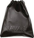 Navage Travel Bag (Black) - Vegan Leather Travel Pouches for Women and Men - Custom-Fit Small Pouch for the Navage Nasal Irrigation System - Versatile Drawstring Pouch and Makeup Bag (8.25"x10.25")