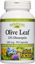 HerbalFactors by Natural Factors, Olive Leaf 500 mg, Natural Wellness Formula, 90 Capsules