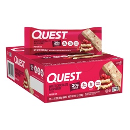 Quest Nutrition- 高たんぱく質、低炭水化物、グルテンフリー、ケトフレンドリー、12カウントホワイトチョコレートラズベリー