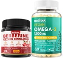 Berberineの補足1500mg +ビーガンオメガ3の補足1000mg