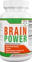 Spectra Vitamins Brain Power, Supports Focus, Nootropics, Improves Memory, Alertness for Men & Women, Ginkgo Biloba, Gotu Kola, 60 Capsules,