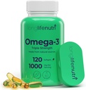 Omega 3 の魚油 1000mg - 高い EPA 及び DHA、120 の Softgels、サーモン、4 か月の供給、GMP によって証明される、米国製のための脂肪酸の補足と