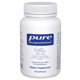 純粋なカプセル化CoQ10 120 mg - 心の健康、エネルギー、酸化防止剤、脳および記憶健康のための補酵素Q10の補足 - 細胞の健康、認知及び心血管サポート* - 120のカプセル