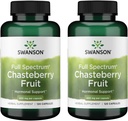 Swanson Chasteberry Fruit - Herbal Supplement Promoting Women's Health & Menopausal & Menstrual Support - May Support Balance & Skin Health - (120 Capsules, 400mg Each) (2 Pack)