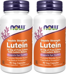 NOWサプリメント、ルテイン20mg、20mgのルテインエステル、90ベジーカプセル(パッケージ2)