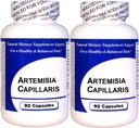 Artemisia Capillaris (90 Capsules)-Concentrated Herbal Extract - Dietary Supplement - 2 Pack